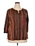 Avenue Brown 3/4 Sleeve Blouse Size 18 Plus - photo 1