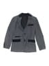 Isaac Mizrahi New York Checkered-gingham Gray Blue Wool Blazer Size 8 - photo 1