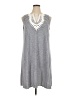 Max Studio Stripes Gray Casual Dress Size 1X - photo 1