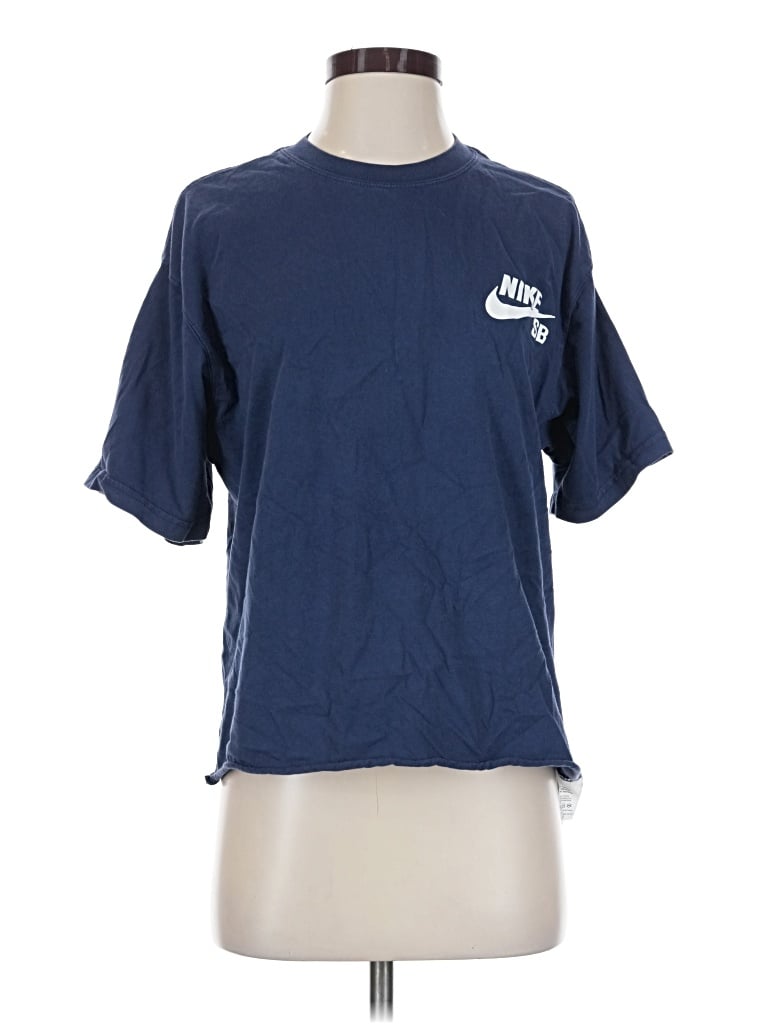 Pre-owned Nike Short Sleeve T-shirt In Blue