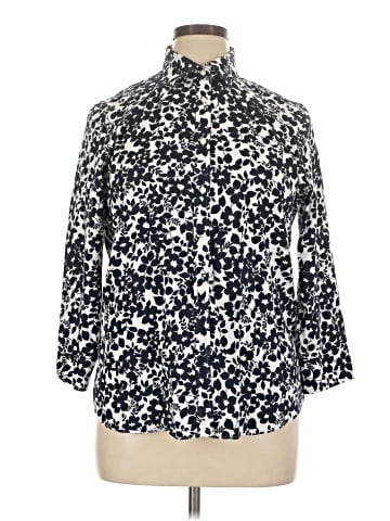 Chaps 3/4 Sleeve Blouse (view 1)