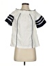 Tory Burch 100% Cotton Ivory Short Sleeve Blouse Size S - photo 1