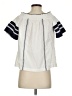 Tory Burch 100% Cotton Ivory Short Sleeve Blouse Size S - photo 2