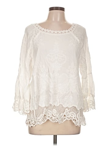 Democracy 3/4 Sleeve Blouse (view 1)