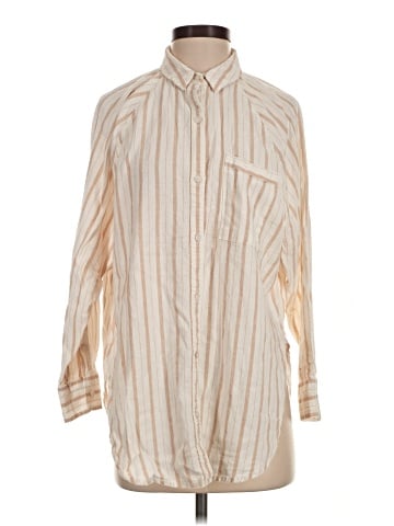 Aerie Long Sleeve Button-Down Shirt (view 1)