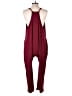 Anrabess Solid Burgundy Jumpsuit Size L - photo 2