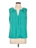 Calvin Klein Teal Sleeveless Blouse Size L - photo 1