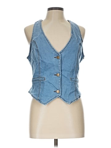 Unbranded Denim Vest (view 1)
