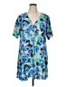 Monki 100% Viscose Blue Casual Dress Size XL - photo 1