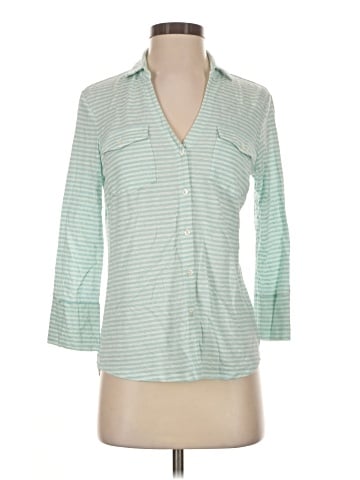 J. McLaughlin 3/4 Sleeve Button-Down Shirt (view 1)