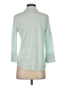 J. McLaughlin Teal 3/4 Sleeve Button-Down Shirt Size S - photo 2