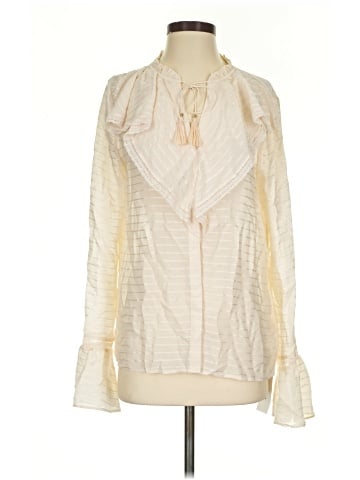 Paige Long Sleeve Silk Top (view 1)