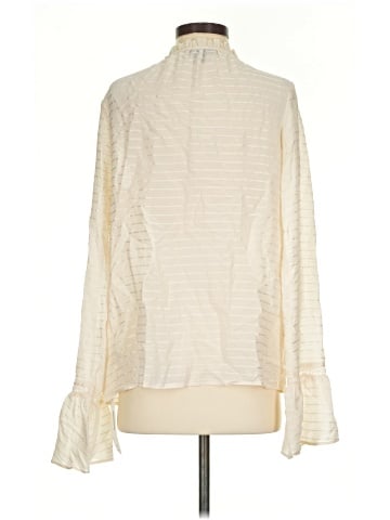 Paige Long Sleeve Silk Top (view 2)