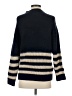 MNG Stripes Blue Turtleneck Sweater Size XS - photo 2