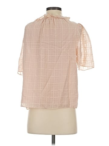 Rebecca Taylor Short Sleeve Silk Top (view 2)
