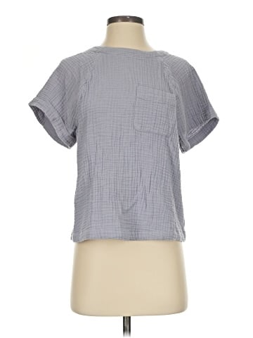 Madewell Lightspun Renwood Button-Back Top (view 1)