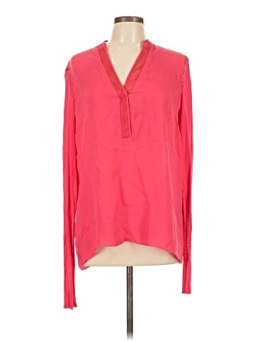 Elie Tahari Long Sleeve Silk Top (view 1)