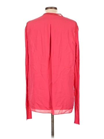 Elie Tahari Long Sleeve Silk Top (view 2)