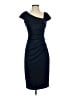 Xscape Solid Blue Cocktail Dress Size 4 - photo 1