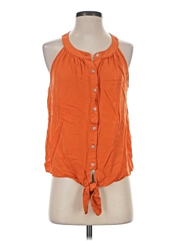 Rose + Olive Sleeveless Blouse (view 1)