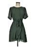 B. Darlin 100% Polyester Solid Green Casual Dress Size 7 - 8 - photo 1