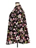 Maggie Barnes 100% Polyester Floral Black Short Sleeve Button-Down Shirt Size 32W - photo 5