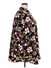 Maggie Barnes 100% Polyester Floral Black Short Sleeve Button-Down Shirt Size 32W - photo 4