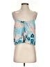 Lovers + Friends 100% Polyester Teal Sleeveless Blouse Size S - photo 1