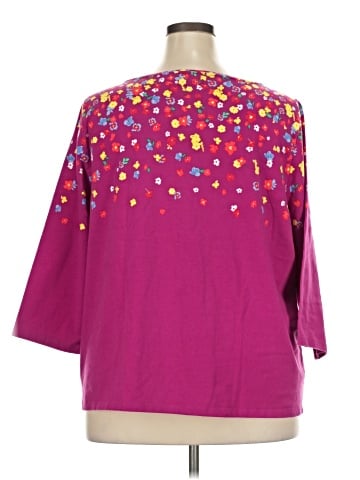 Talbots 3/4 Sleeve T-Shirt (view 2)