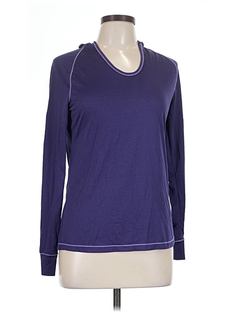 Pre-owned Layer 8 Long Sleeve T-shirt In Purple