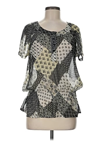 Belle Tweed Short Sleeve Blouse (view 1)