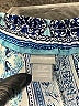 Chico's 100% Polyester Print Blue Casual Pants Size XL - photo 4