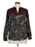 Calvin Klein 100% Polyester Animal Print Black Long Sleeve Blouse Size XL (estimated) - photo 1