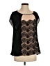 Willi Smith 100% Polyester Black Short Sleeve Blouse Size S - photo 1