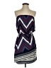 Express Outlet 100% Polyester Chevron-herringbone Blue Cocktail Dress Size S - photo 1