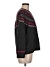 J.Jill Chevron-herringbone Gray Pullover Sweater Size Med Petite - photo 4