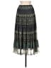 Lapis 100% Polyester Paisley Green Formal Skirt Size M - photo 1