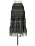Lapis 100% Polyester Paisley Green Formal Skirt Size M - photo 2