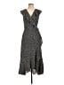 Max Studio Polka Dots Black Casual Dress Size L - photo 1