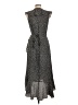 Max Studio Polka Dots Black Casual Dress Size L - photo 2