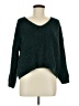 Express 100% Polyester Green Pullover Sweater Size M - photo 1