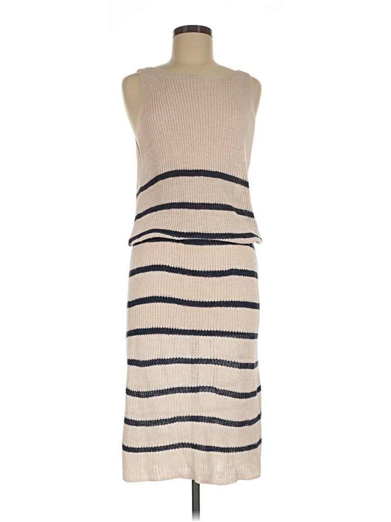 Pre-owned Faherty Casual Dress In Tan