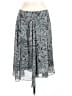 Ninety 100% Polyester Paisley Blue Gray Casual Skirt Size M - photo 1