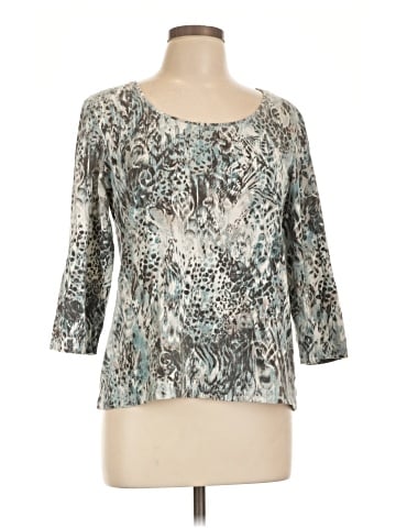 Weekends by Chico's 3/4 Sleeve T-Shirt (view 1)