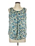 Nine West 100% Polyester Blue Sleeveless Blouse Size L - photo 1