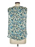 Nine West 100% Polyester Blue Sleeveless Blouse Size L - photo 2