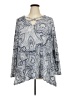 Avenue Gray Long Sleeve Blouse Size 22 Plus - photo 1