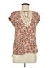 Daniel Rainn 100% Cotton Brown Short Sleeve Blouse Size M - photo 1