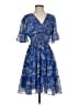 Max Studio Paisley Blue Cocktail Dress Size S - photo 1