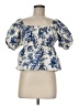 Express Blue Short Sleeve Blouse Size M - photo 1
